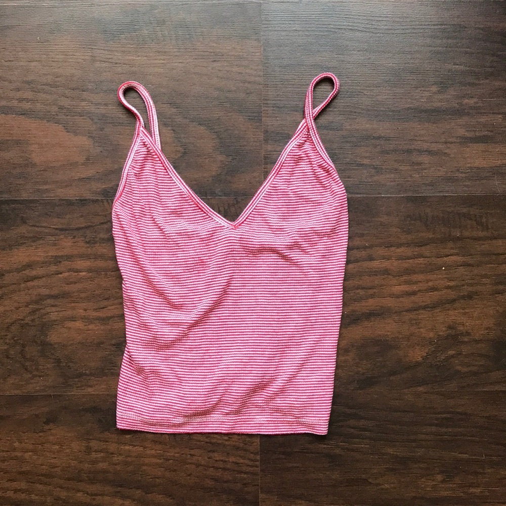 Red crop top